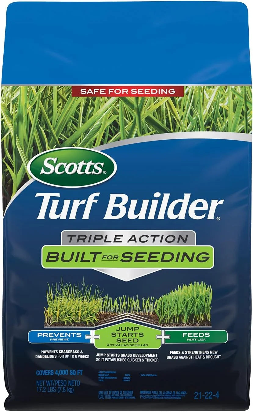 Scotts Turf Builder Triple Action Built for Seeding, 17.2 lbs.