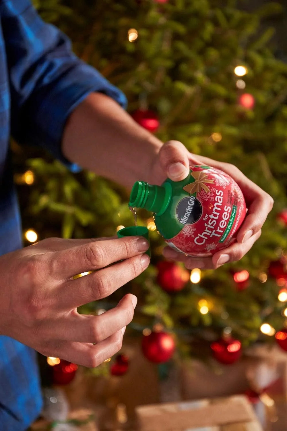 Miracle-Gro for Christmas Trees - Easy-To-Use Formula, Keeps Live Trees Hydrated and Reduces Needle Drop- 8 fl. oz.