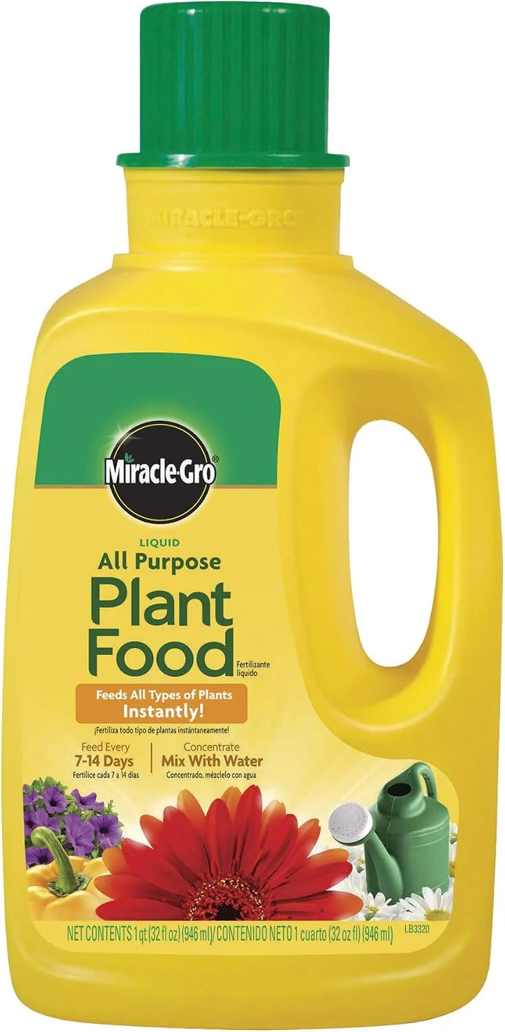 Miracle Gro 1001502 1 Qt Liquid all Purpose Plant Food Concentrate 12-4-8