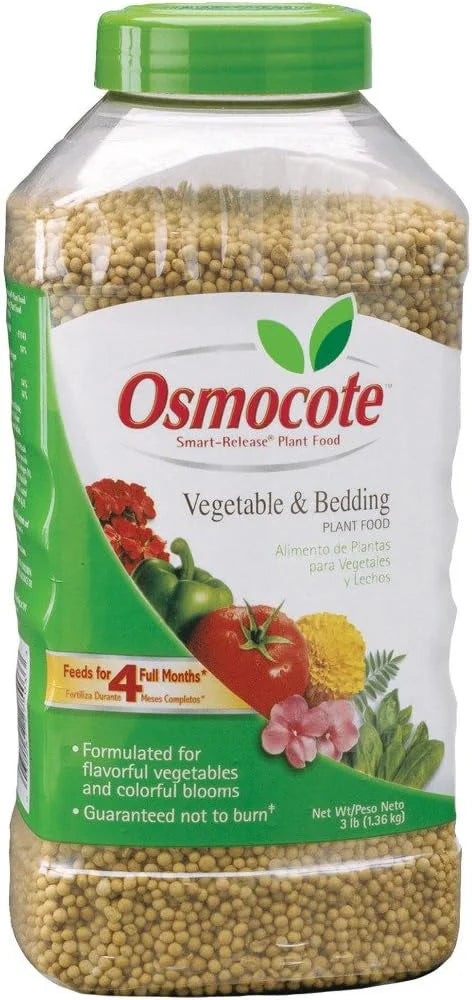 Osmocote 273260 Flower and Vegetable Smart-Release Plant Food Jar, 3-Pound