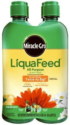 Miracle Gro 1004325 16 Oz LiquaFeed Plant Food Refill Bottles 12-4-8 4 Count