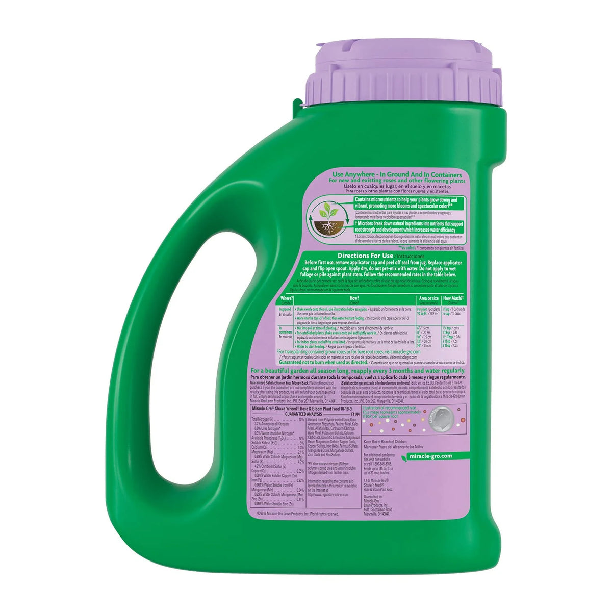 Miracle-Gro Shake 'N Feed Rose & Bloom Plant Food, 4.5 lb. (6-Pack)
