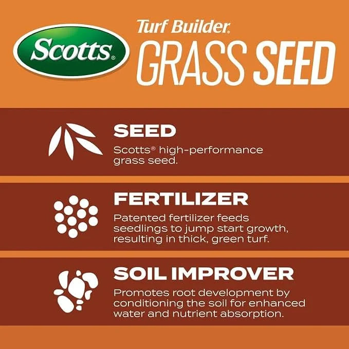 Scotts Turf Builder 1 lb. Grass Seed Bermudagrass with Fertilizer and Soil Improver, Drought-Tolerant 18997