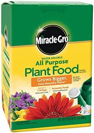 Miracle Gro 2001123 1.5 Lb Water Soluble All Purpose Plant Food 24-8-16