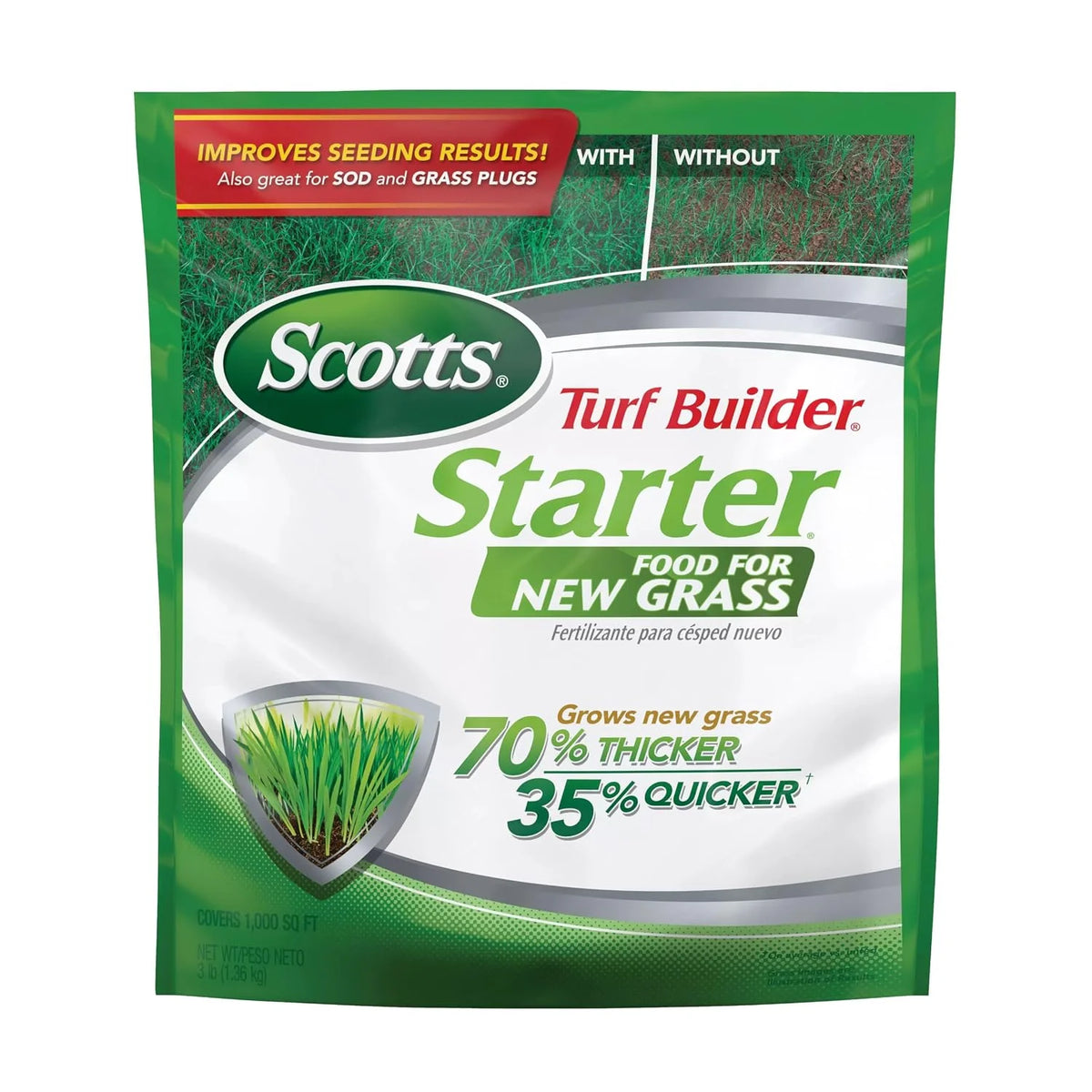 Scotts Turf Builder Starter Food for New Grass, 3 lbs.