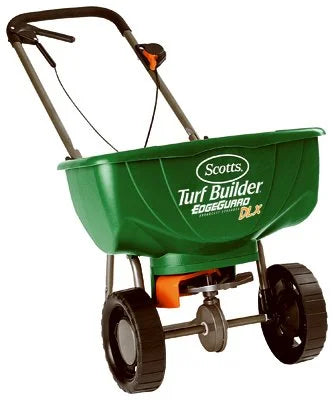 Scotts Deluxe EdgeGuard Push Spreader For Fertilizer