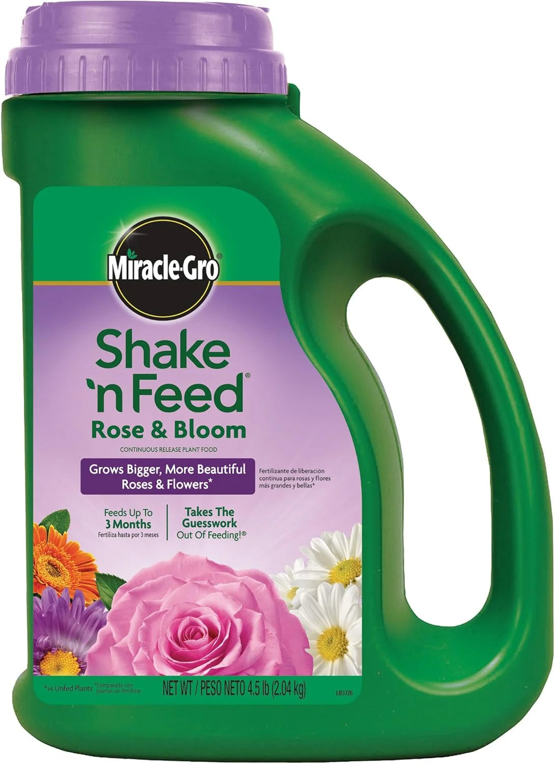 Miracle-Gro Shake 'N Feed Rose and Bloom Continuous Release Plant Food, 4.5-Pound