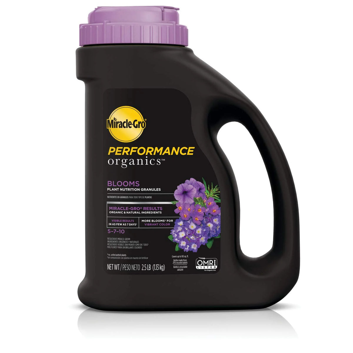 Miracle-Gro Performance Organics Blooms Plant Nutrition Granules, 2.5 lb. (Pack of 6)