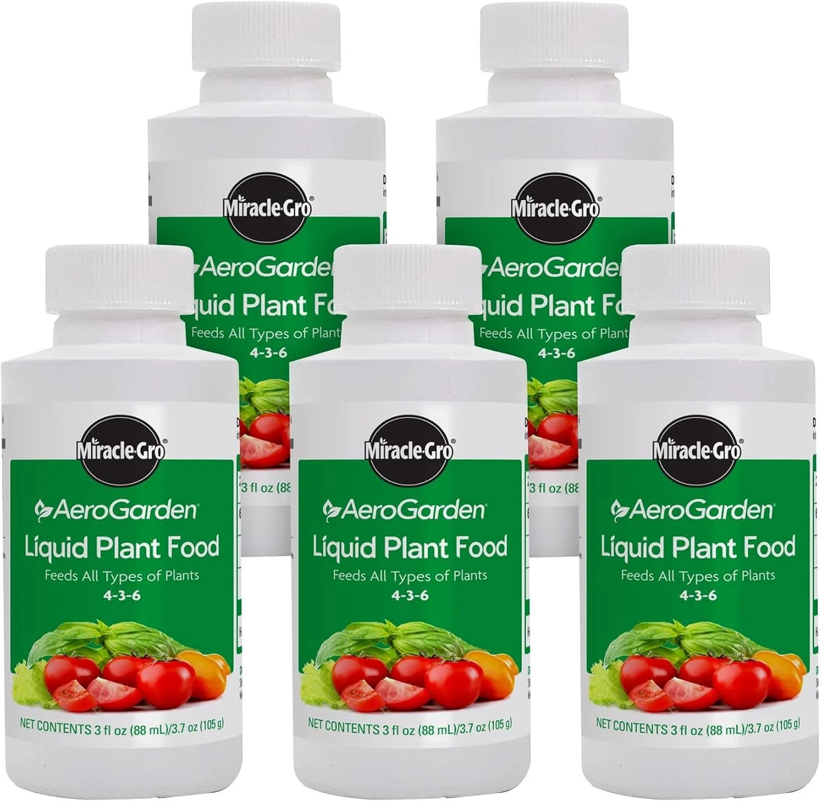 AeroGarden Liquid Plant Food, 3 oz. (5-Pack)