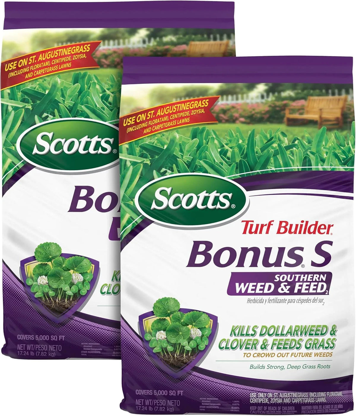 Scotts Turf Builder Bonus S Southern Weed & Feed2, 17.24 lbs. (2-Pack)