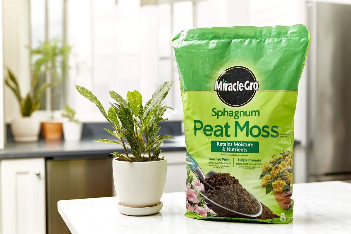 Miracle-Gro Sphagnum Peat Moss, 8 qt. (2-Pack)