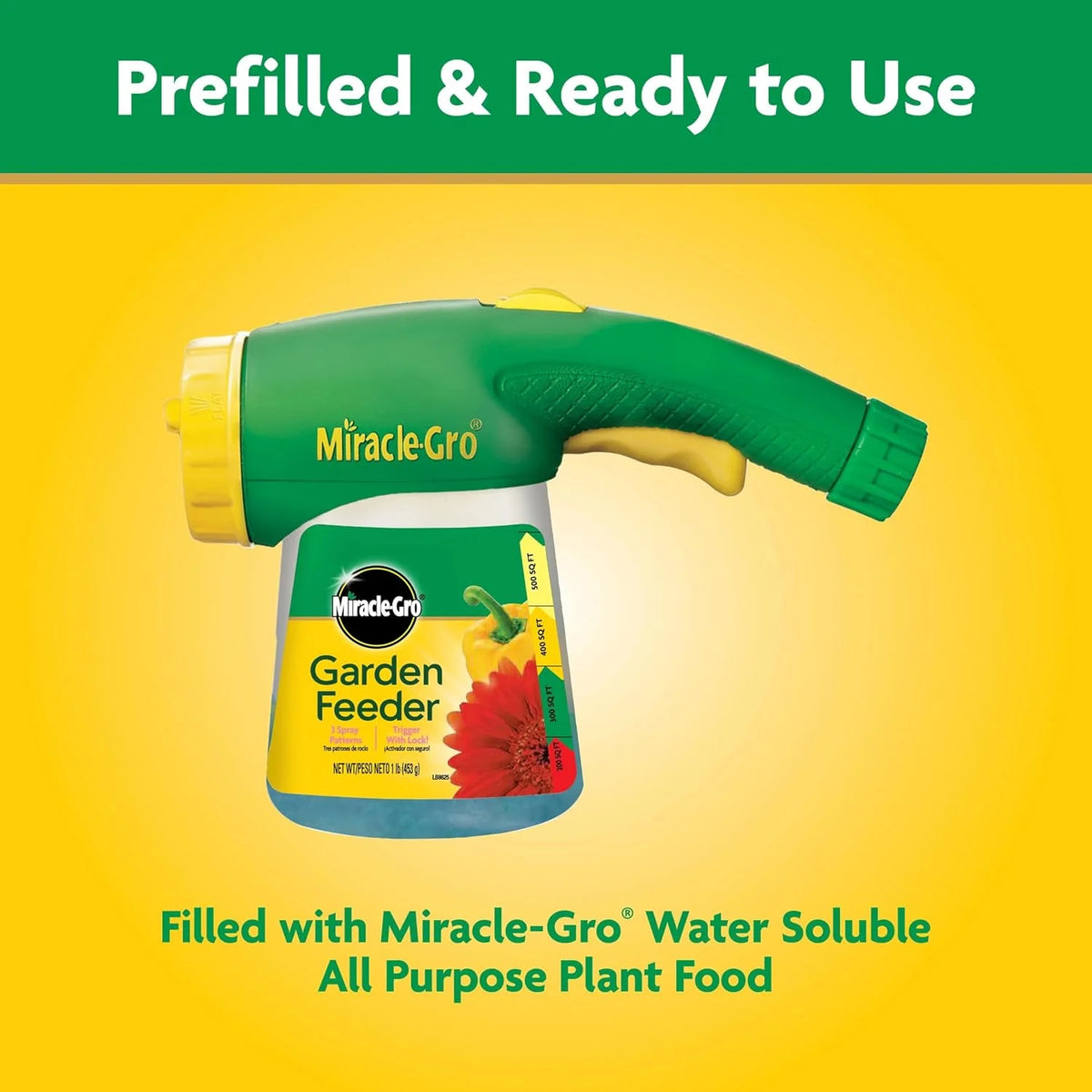 Miracle-Gro Garden Feeder with Water Soluble All Purpose Plant Food, 1 lb., (Pack of 6)