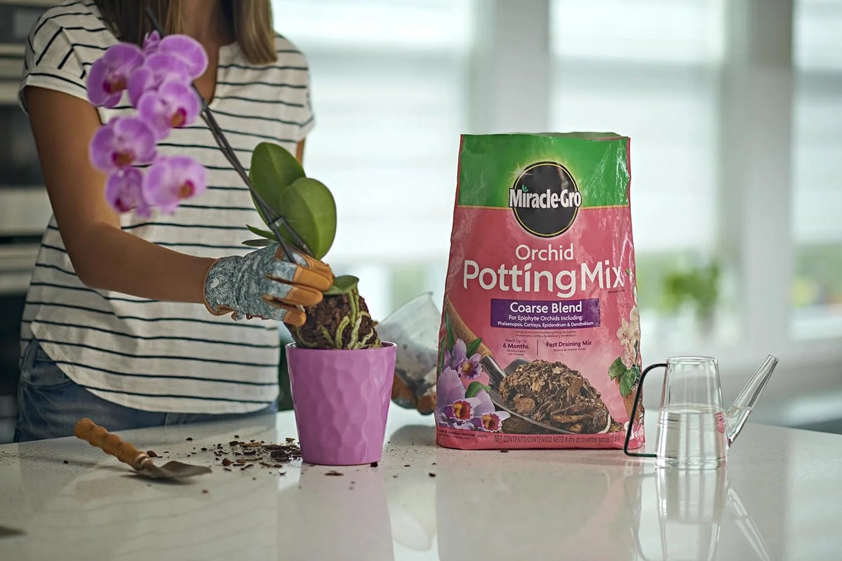 Miracle-Gro Orchid Potting Mix Coarse Blend, 8 qt., 3-Pack