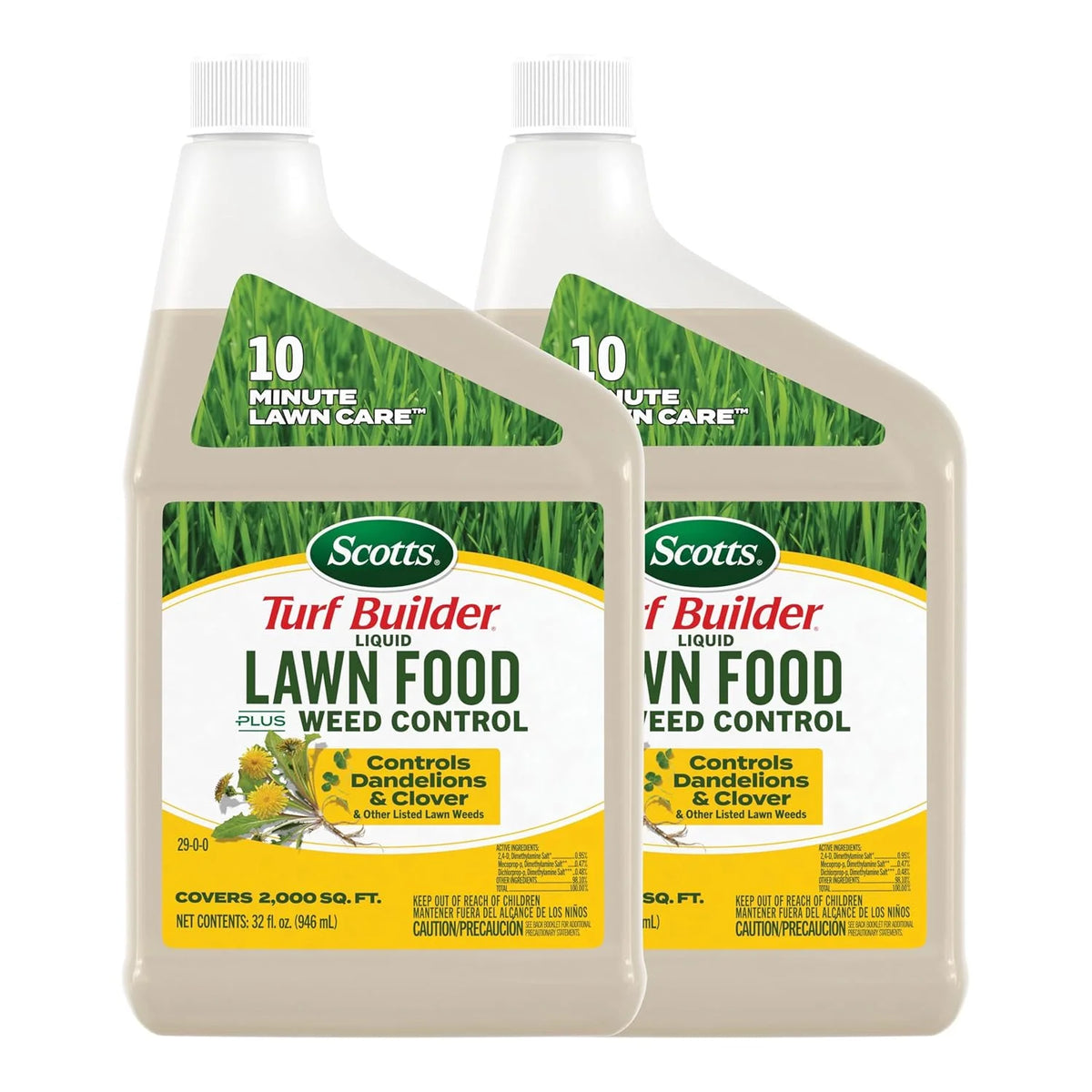 Scotts Turf Builder Liquid Lawn Food Plus Weed Control Refills (2-Pack)