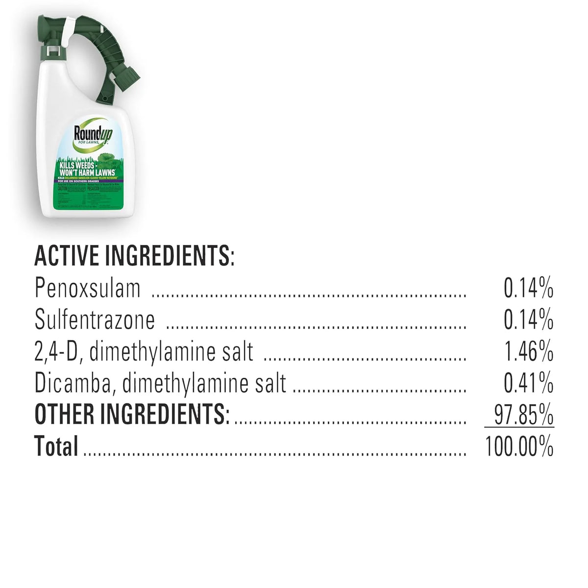 Roundup For Lawns6 Ready-To-Spray Weed Killer, 32 fl. oz. (2-Pack)