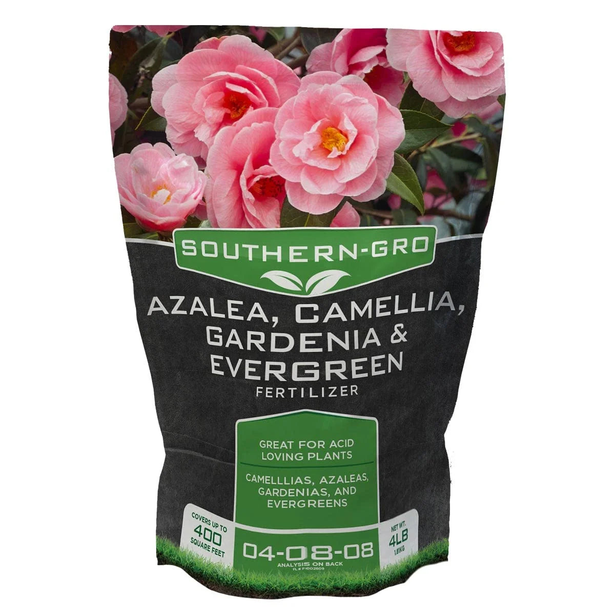 Azaleas, Camellia, Gardenia Fertilizer 04-08-08 – 4lb Bag for Healthier Plants, Greener Foliage, Deep Root Growth – Premium Quality Lawn, Garden, Food Plot Nutrition Booster