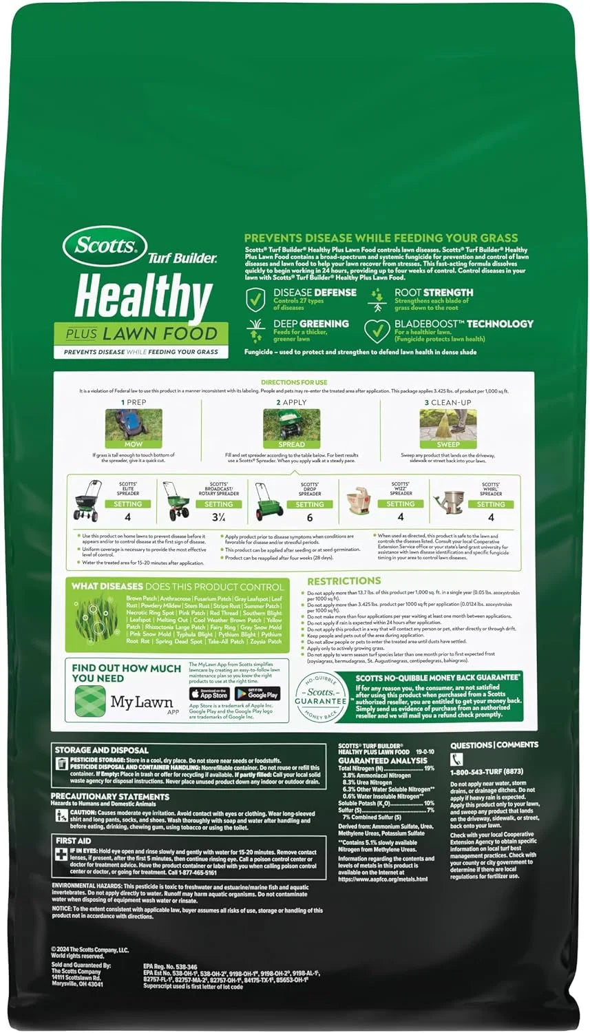 Scotts Turf Builder Healthy Plus Lawn Food, 27.40 lbs.