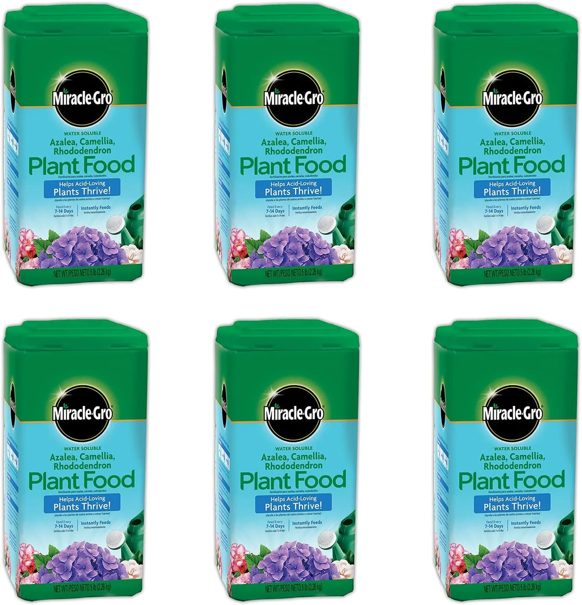 Scotts Water Soluble Azalea Camellia Rhododendron Plant Food (6 Pack), 5lb