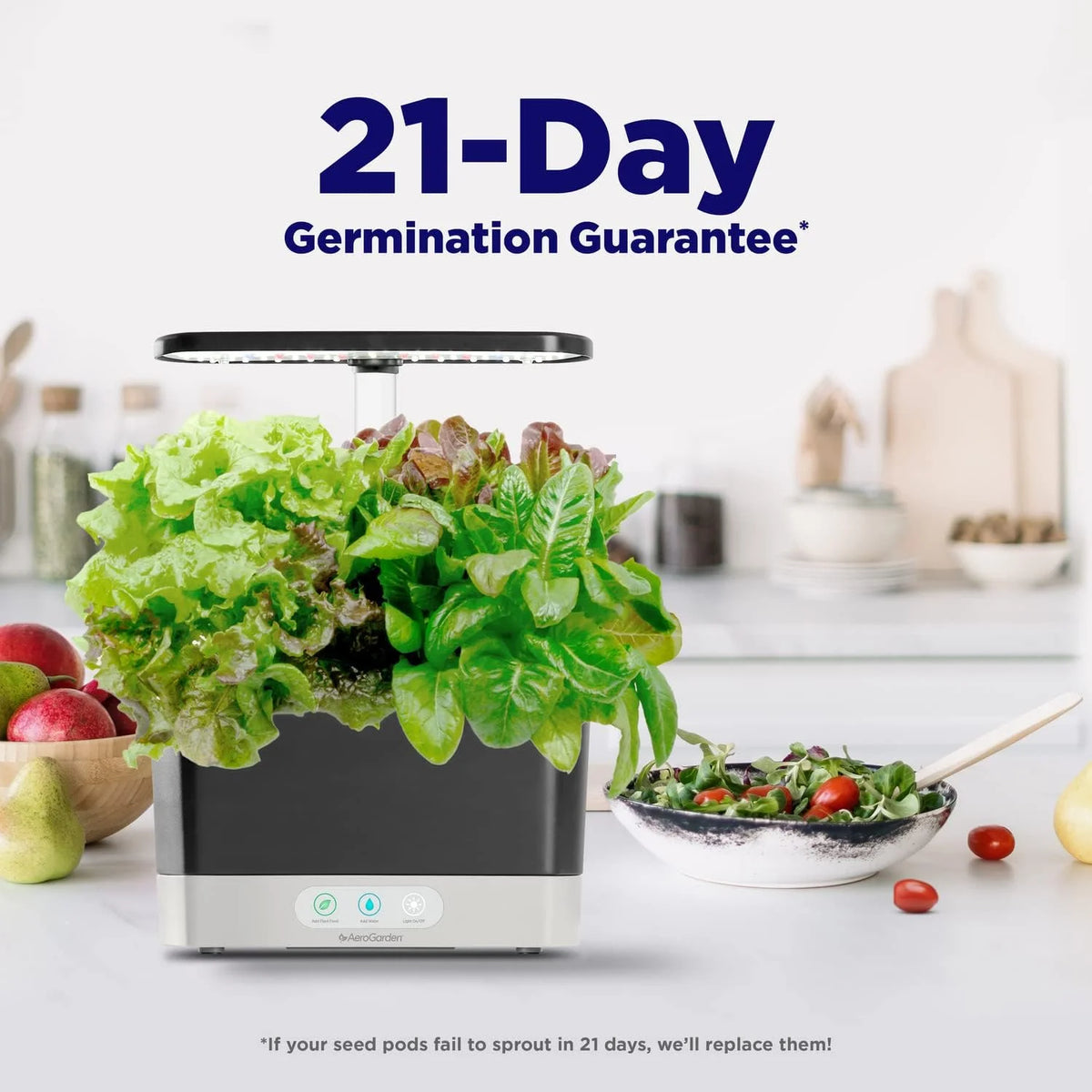 AeroGarden Harvest Indoor Garden Hydroponic System with LED Grow Light