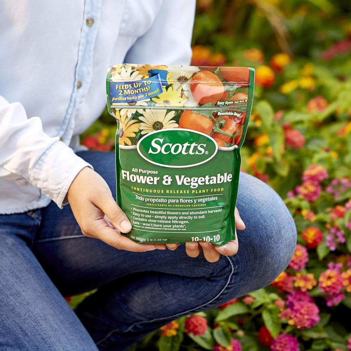 Scotts All Purpose Flower & Vegetable Continuous Release Plant Food, 3 lbs.