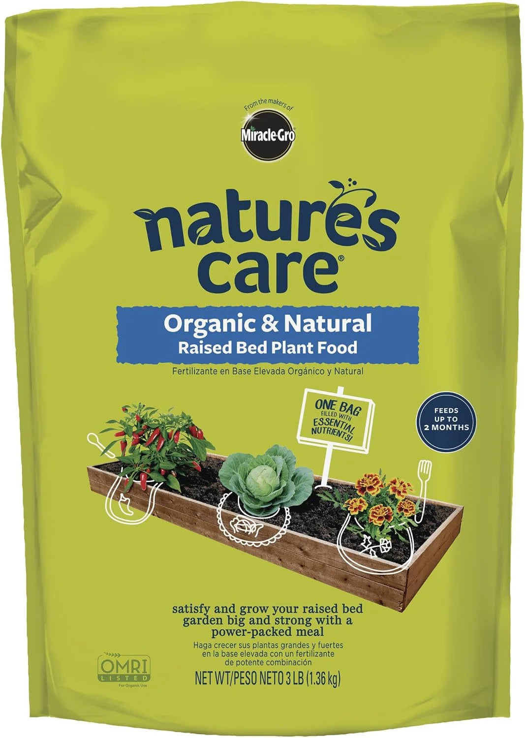 Nature's Care Organic & Natural Raised Bed Plant Food, 3 lb.